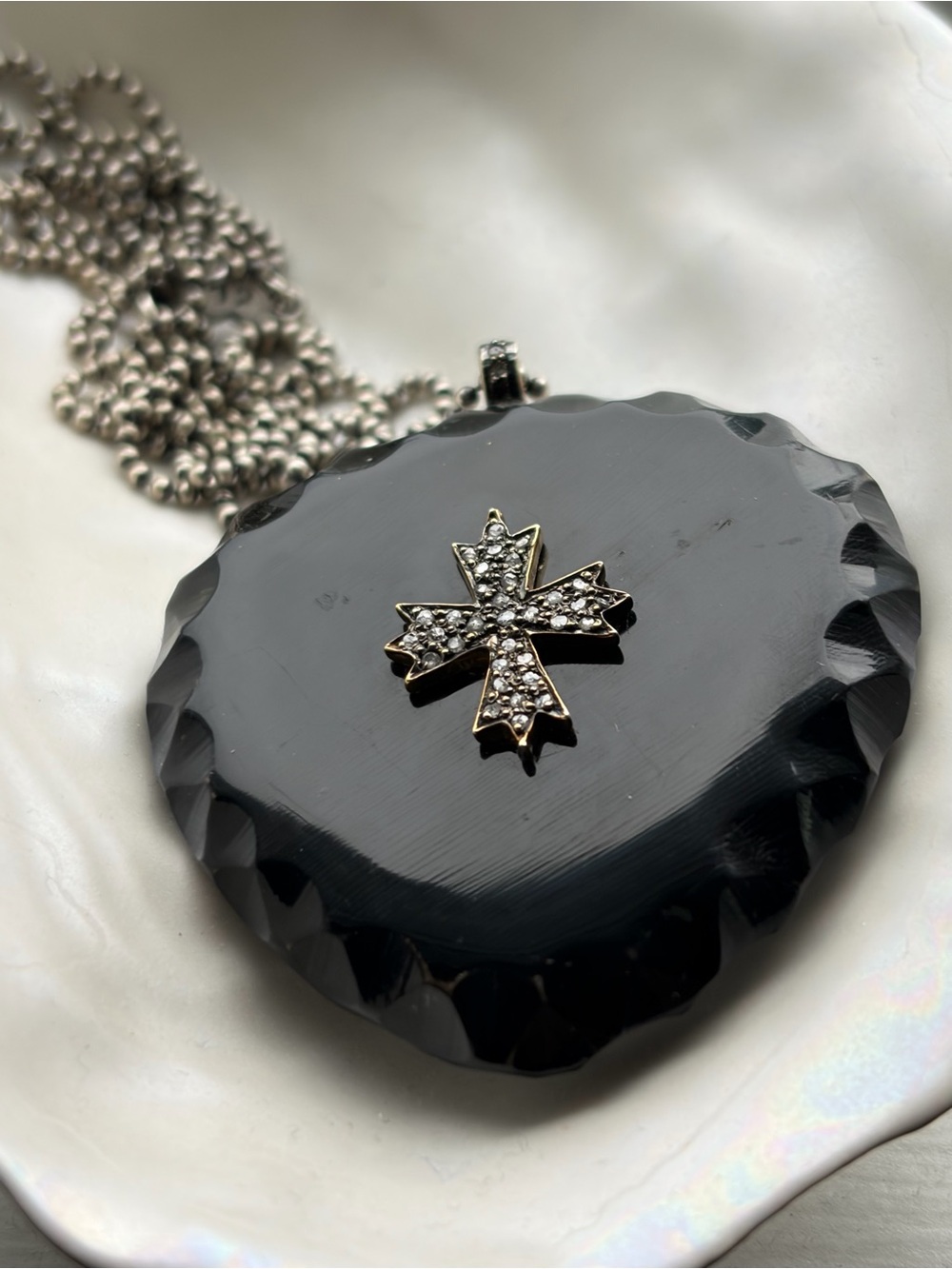 Vintage Chan Luu Horn Cross Necklace - Picture 3 of 5